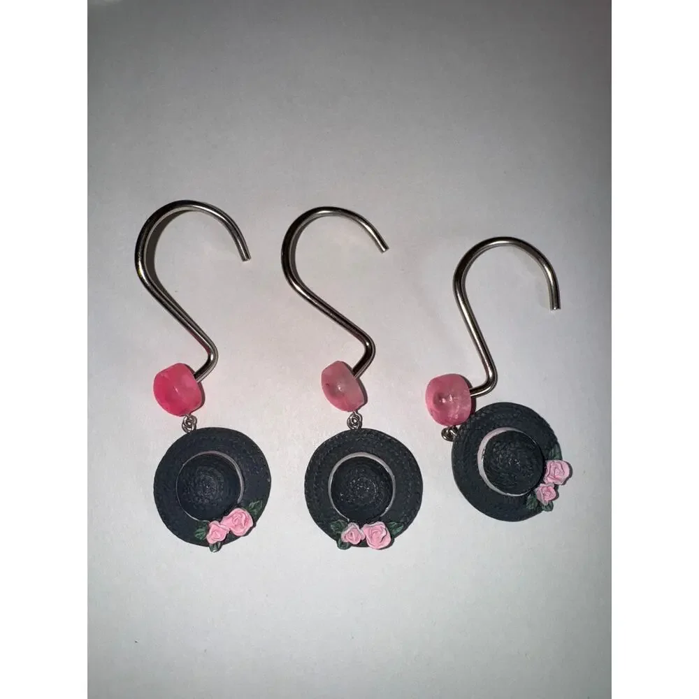 Vintage Girly Shower Curtain Hooks